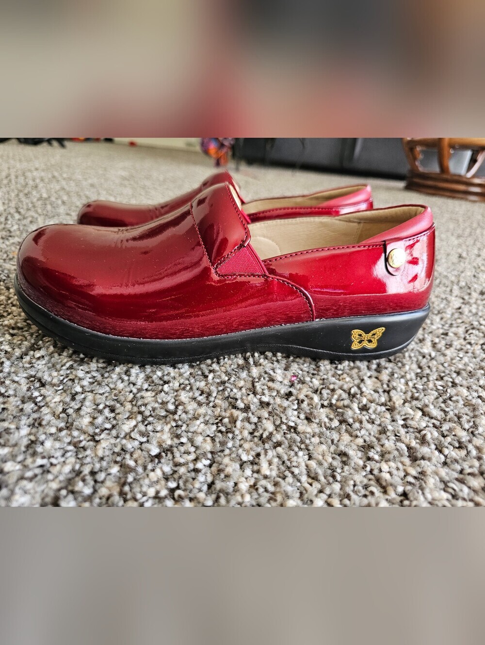 Alegria Red Patent Slip-On Loafers size 42/11 - Picture 2 of 9